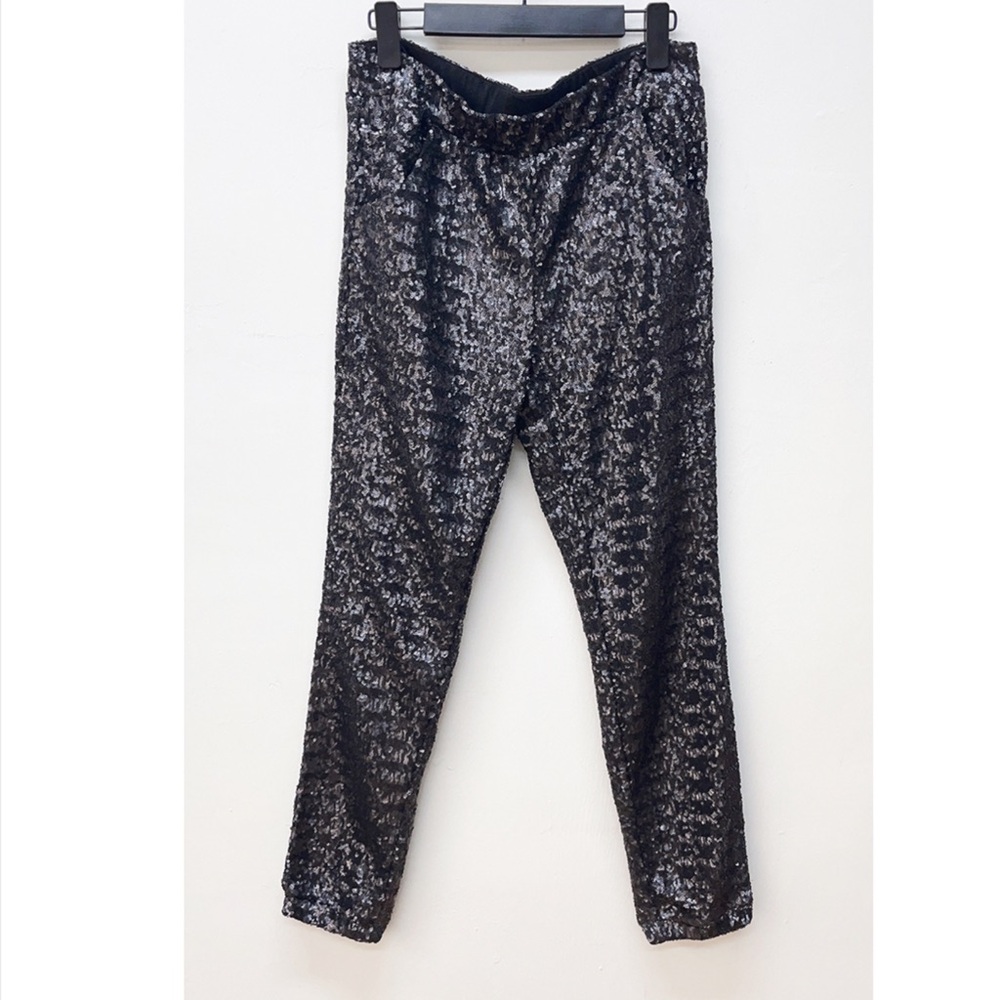 Free People Silver Sequin Pants